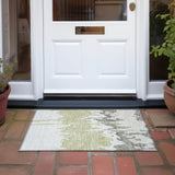 Machine Washable Indoor/ Outdoor Modern Abstract Chantille Rug