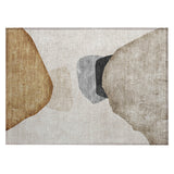 Machine Washable Indoor/ Outdoor Modern Abstract Chantille Rug