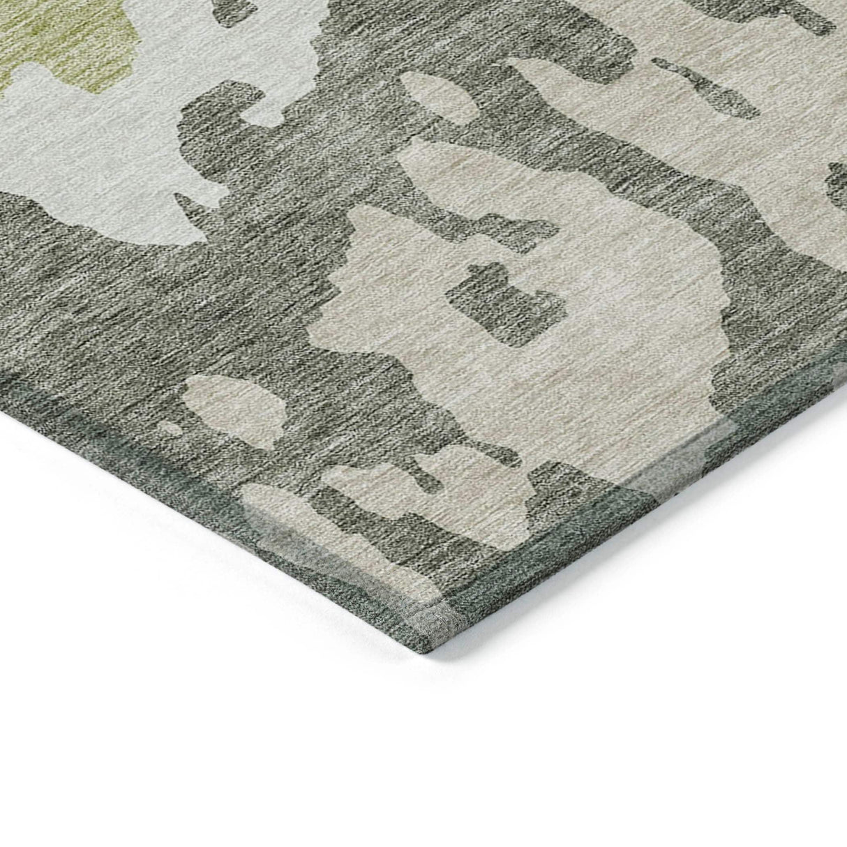 Machine Washable Indoor/ Outdoor Modern Abstract Chantille Rug