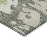 Machine Washable Indoor/ Outdoor Modern Abstract Chantille Rug