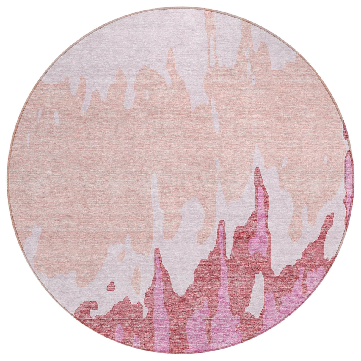 Machine Washable Indoor/ Outdoor Modern Abstract Chantille Rug