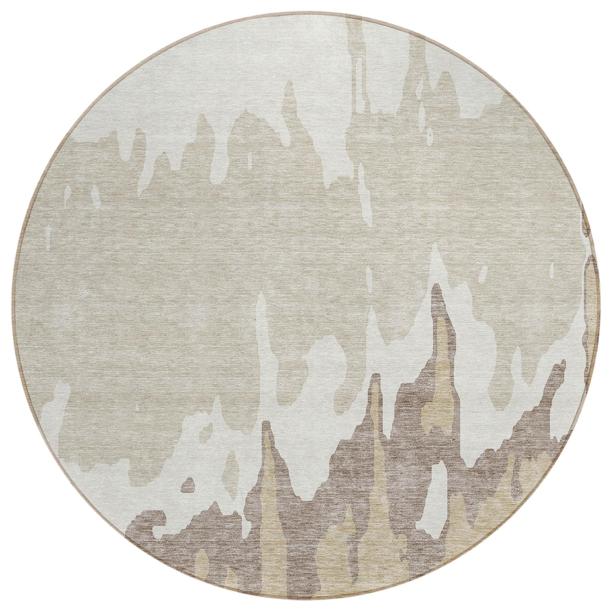 Machine Washable Indoor/ Outdoor Modern Abstract Chantille Rug