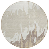 Machine Washable Indoor/ Outdoor Modern Abstract Chantille Rug