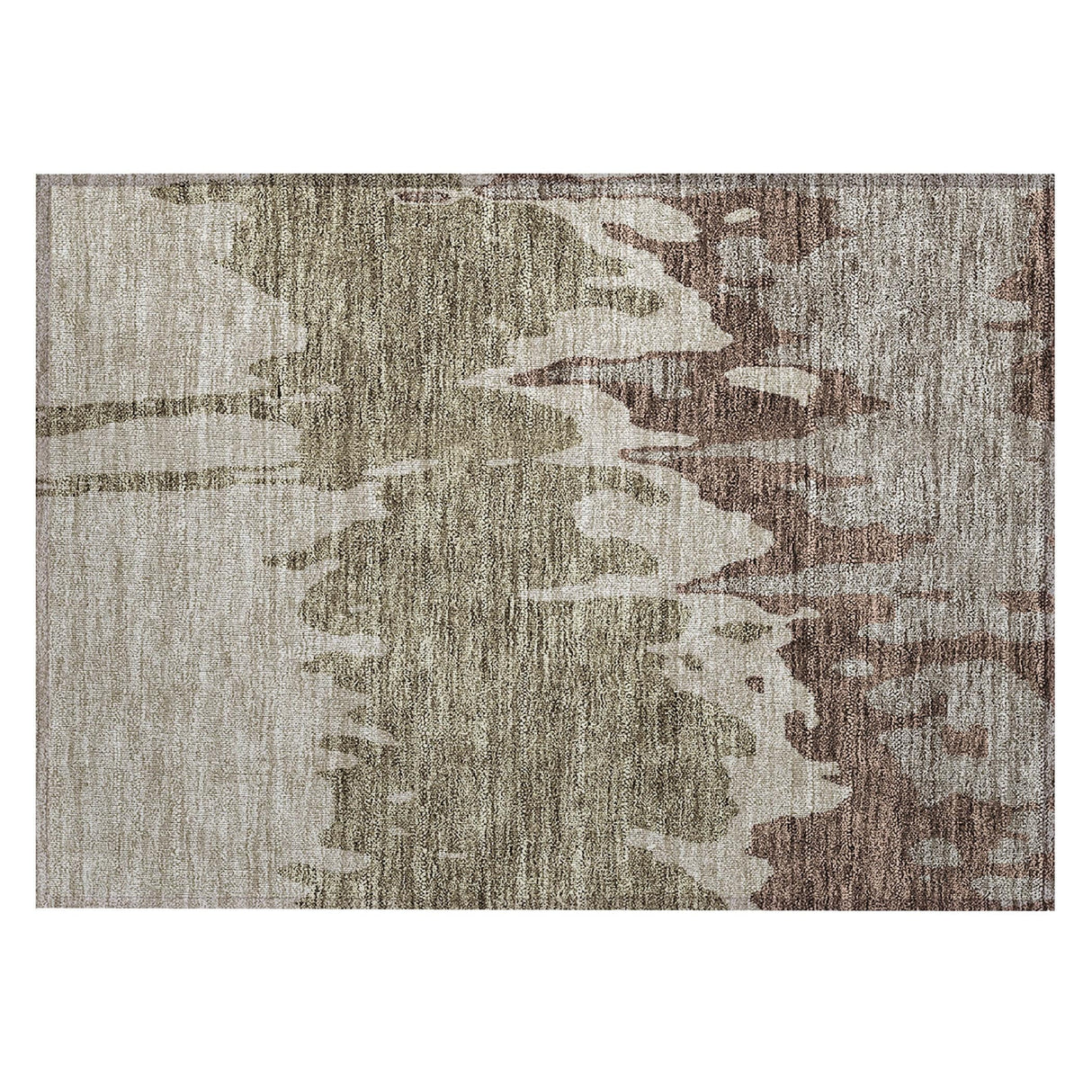 Machine Washable Indoor/ Outdoor Modern Abstract Chantille Rug