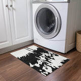 Machine Washable Indoor/ Outdoor Modern Abstract Chantille Rug
