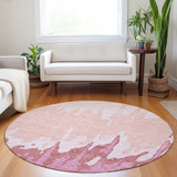 Machine Washable Indoor/ Outdoor Modern Abstract Chantille Rug