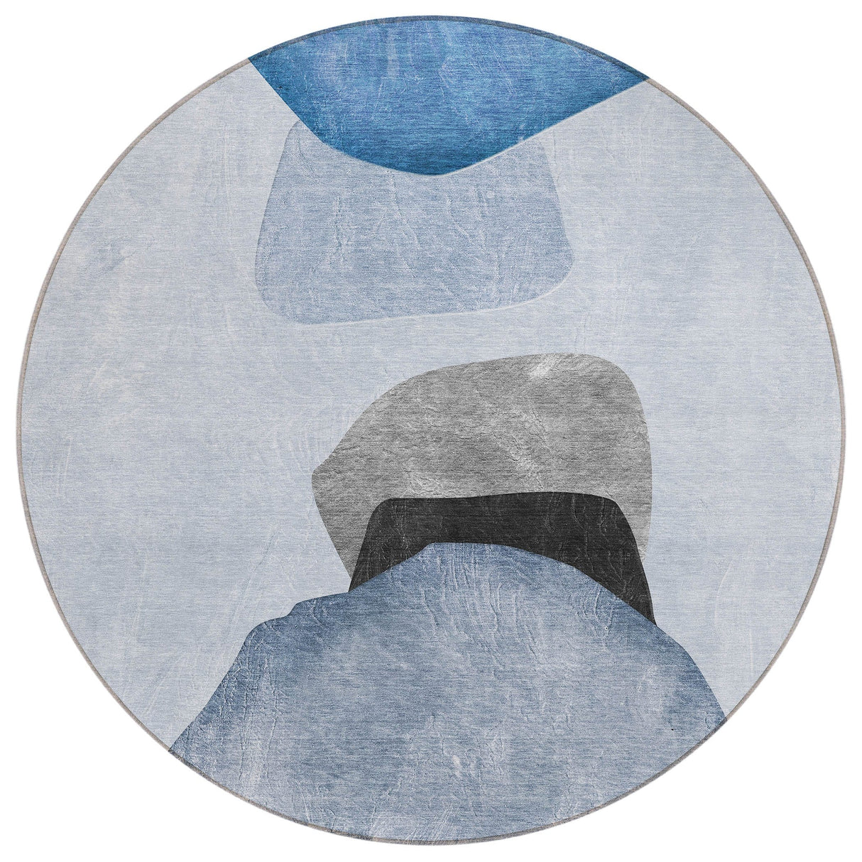 Machine Washable Indoor/ Outdoor Modern Abstract Chantille Rug
