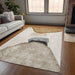 Machine Washable Indoor/ Outdoor Modern Abstract Chantille Rug