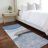 Machine Washable Indoor/ Outdoor Modern Abstract Chantille Rug