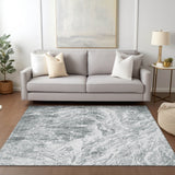 Machine Washable Indoor/ Outdoor Modern Abstract Chantille Rug