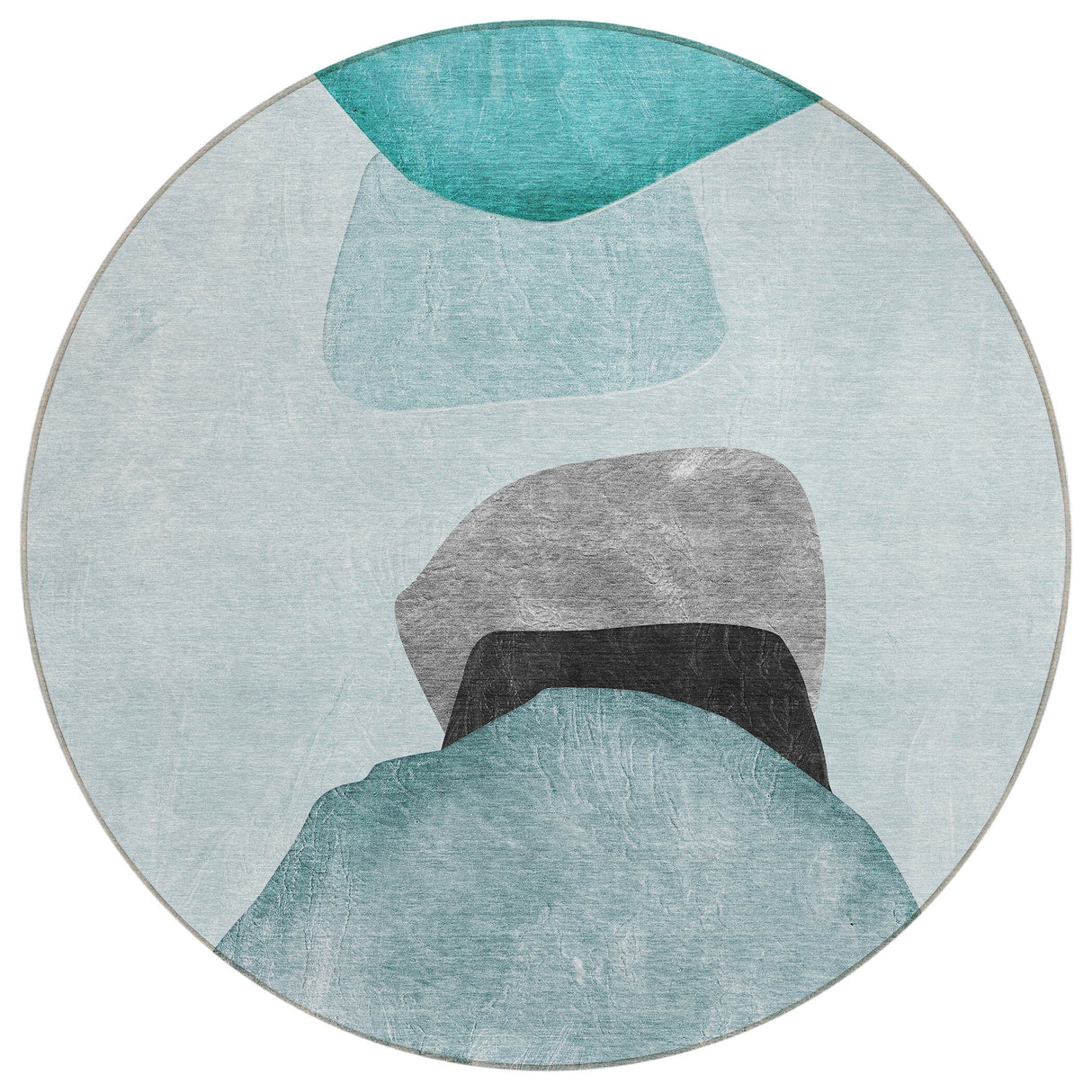 Machine Washable Indoor/ Outdoor Modern Abstract Chantille Rug