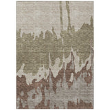 Machine Washable Indoor/ Outdoor Modern Abstract Chantille Rug