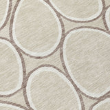 Machine Washable Indoor/ Outdoor Modern Bubbles Chantille Rug