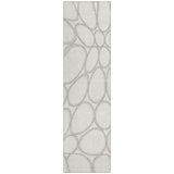 Machine Washable Indoor/ Outdoor Modern Bubbles Chantille Rug