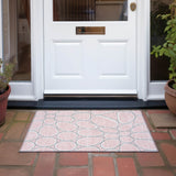 Machine Washable Indoor/ Outdoor Modern Bubbles Chantille Rug