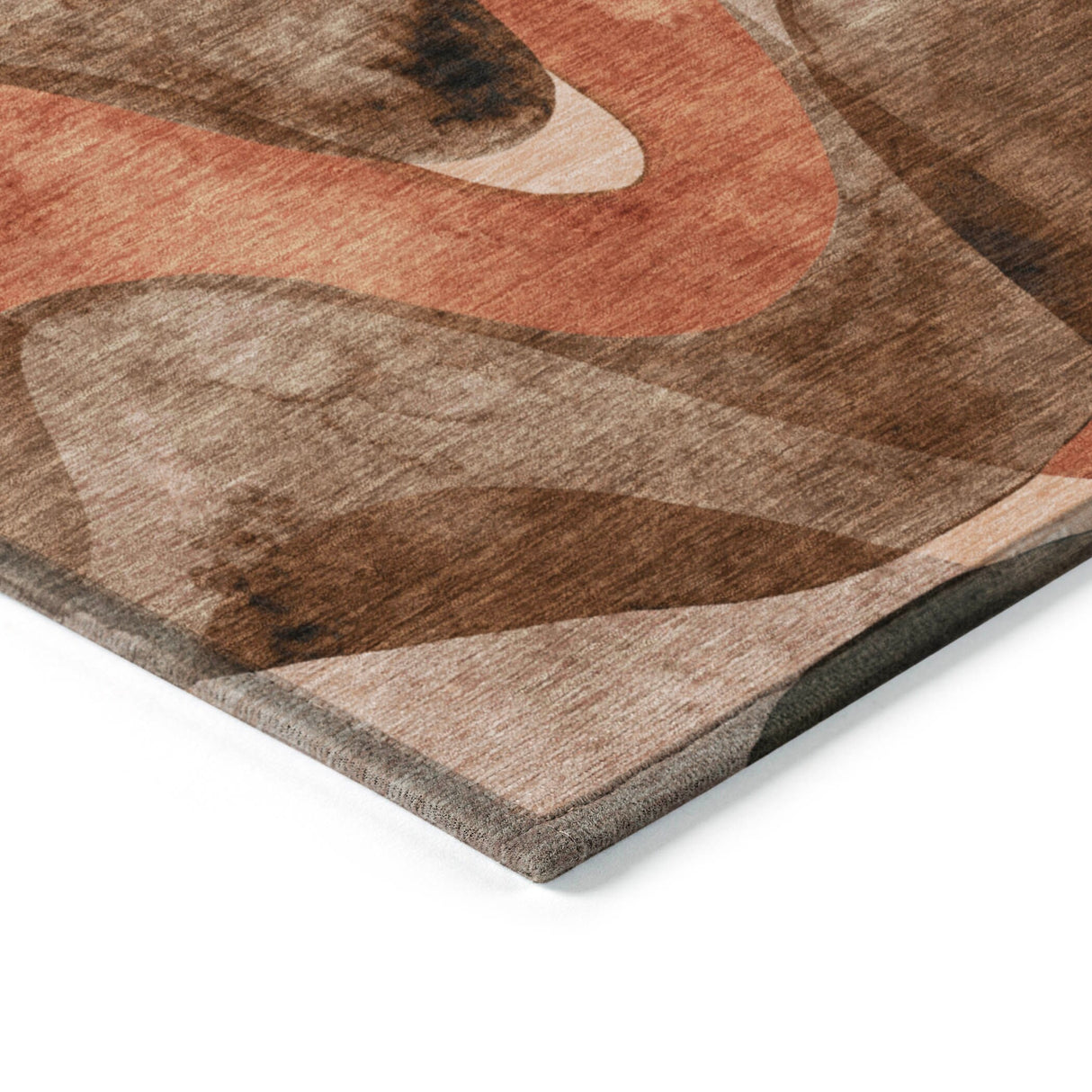 Machine Washable Indoor/ Outdoor Modern Chantille Rug