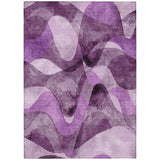 Machine Washable Indoor/ Outdoor Modern Chantille Rug