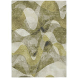 Machine Washable Indoor/ Outdoor Modern Chantille Rug