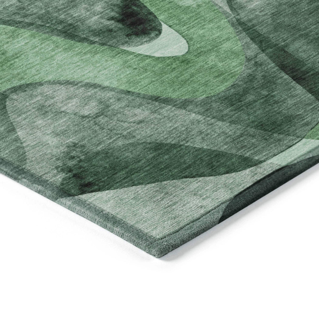 Machine Washable Indoor/ Outdoor Modern Chantille Rug