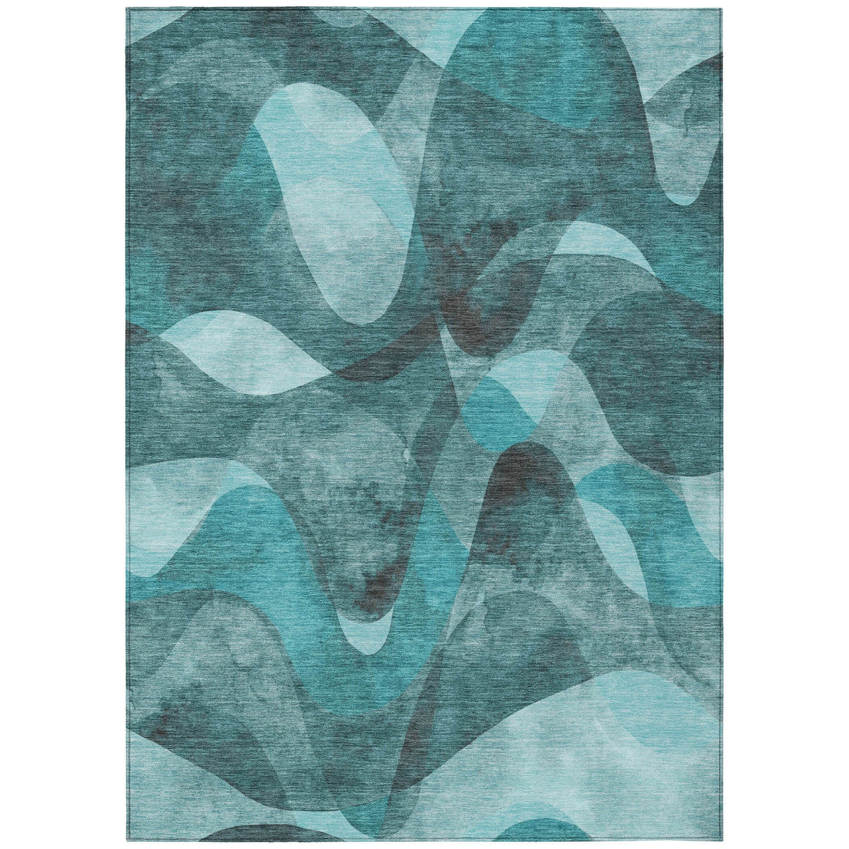 Machine Washable Indoor/ Outdoor Modern Chantille Rug