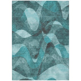 Machine Washable Indoor/ Outdoor Modern Chantille Rug