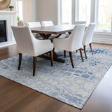 Machine Washable Indoor/ Outdoor Modern Cobble Chantille Rug