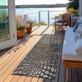 Machine Washable Indoor/ Outdoor Modern Cobble Chantille Rug