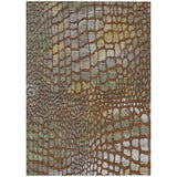 Machine Washable Indoor/ Outdoor Modern Cobble Chantille Rug