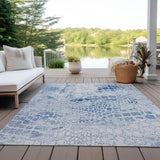 Machine Washable Indoor/ Outdoor Modern Cobble Chantille Rug