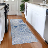 Machine Washable Indoor/ Outdoor Modern Cobble Chantille Rug