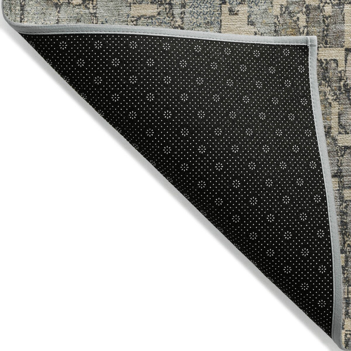 Machine Washable Indoor/ Outdoor Modern Cobble Chantille Rug