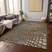 Machine Washable Indoor/ Outdoor Modern Cobble Chantille Rug