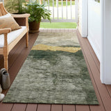 Machine Washable Indoor/ Outdoor Modern Contemporary Chantille Rug