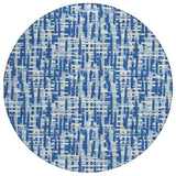 Machine Washable Indoor/ Outdoor Modern Crosshatch Chantille Rug