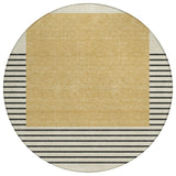 Machine Washable Indoor/ Outdoor Modern Deco Chantille Rug