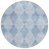 Machine Washable Indoor/ Outdoor Modern Diamonds Chantille Rug