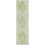 Machine Washable Indoor/ Outdoor Modern Diamonds Chantille Rug
