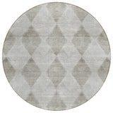 Machine Washable Indoor/ Outdoor Modern Diamonds Chantille Rug