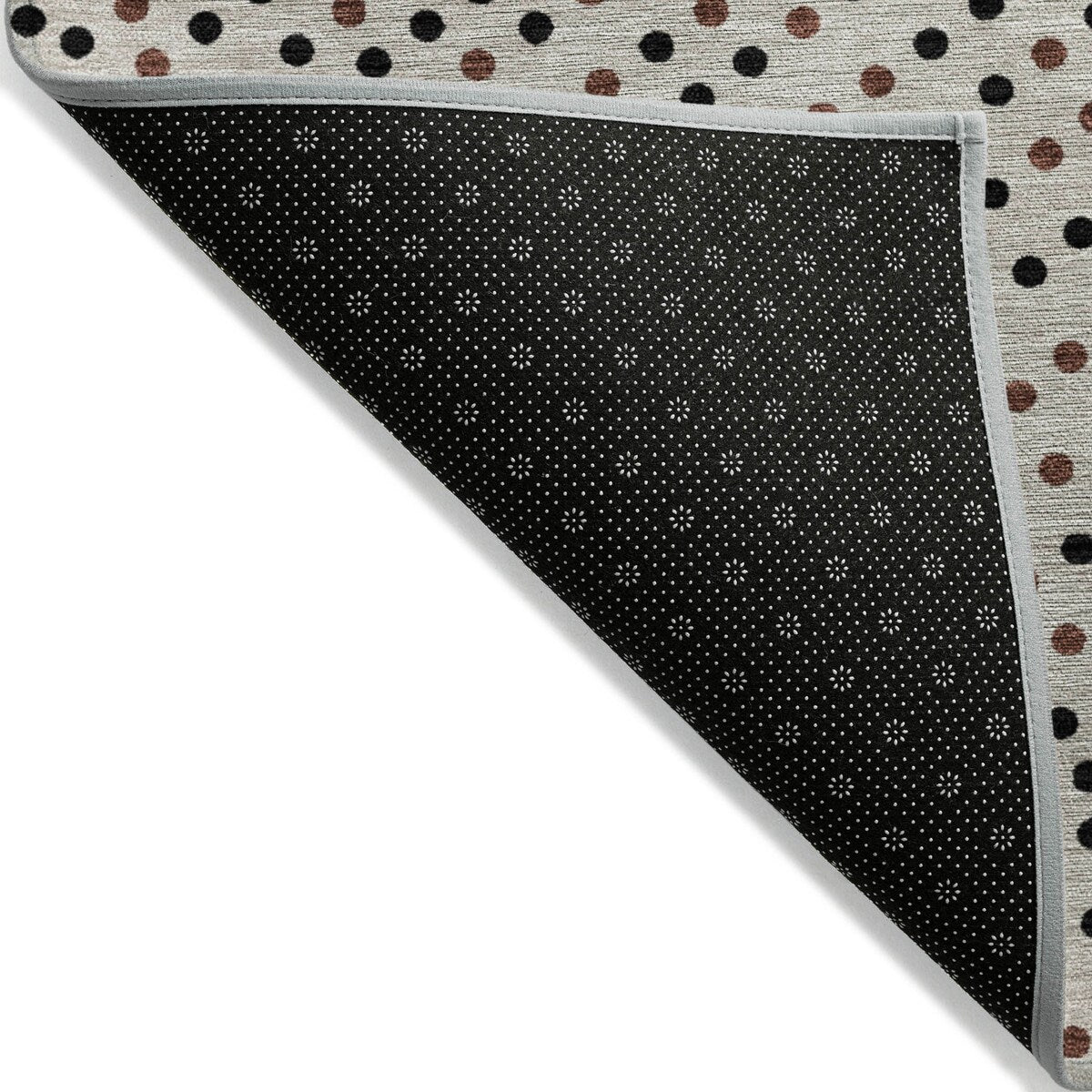 Machine Washable Indoor/ Outdoor Modern Dotty Chantille Rug