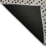 Machine Washable Indoor/ Outdoor Modern Dotty Chantille Rug