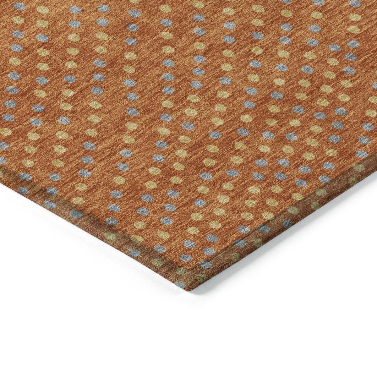 Machine Washable Indoor/ Outdoor Modern Dotty Chantille Rug