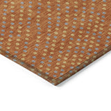 Machine Washable Indoor/ Outdoor Modern Dotty Chantille Rug