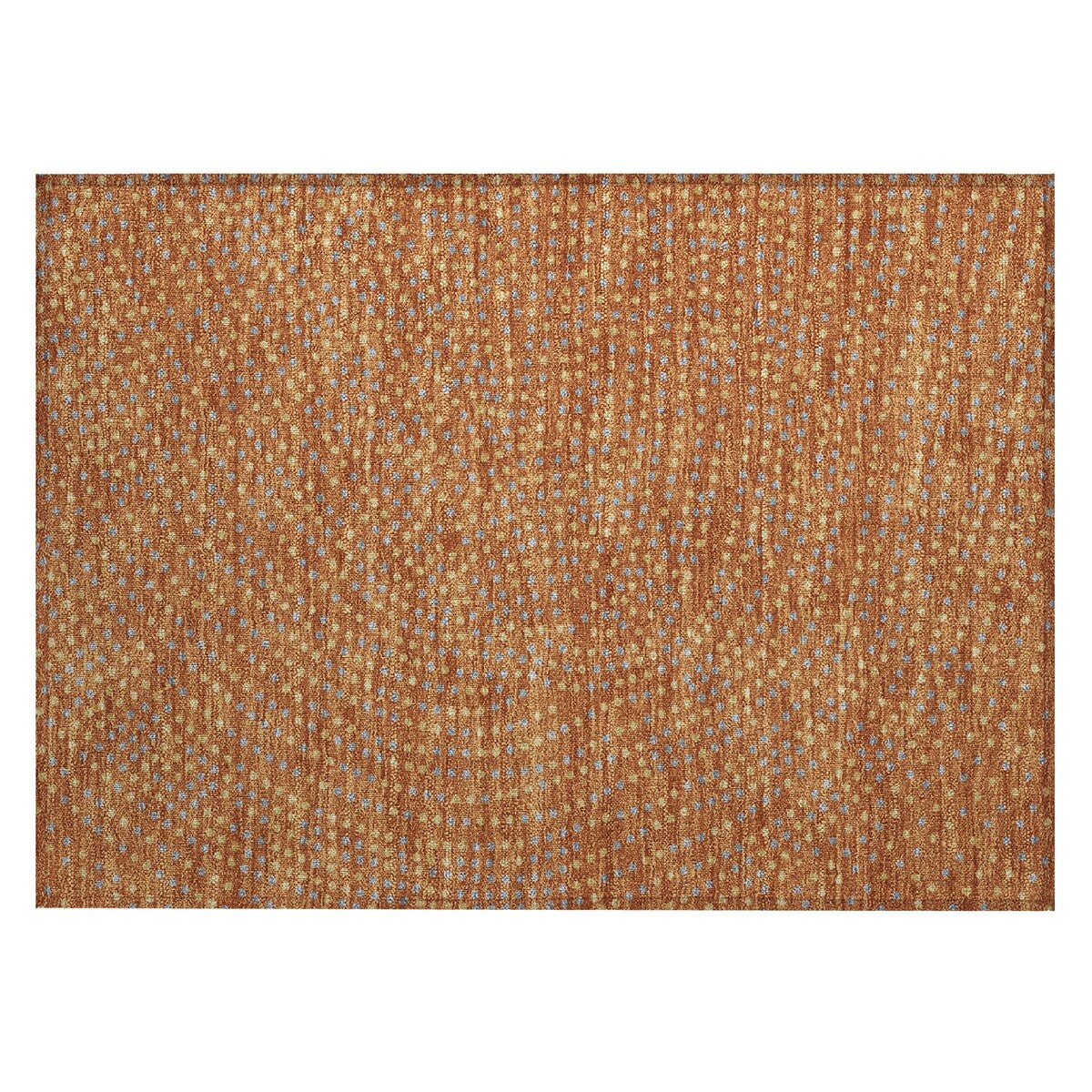 Machine Washable Indoor/ Outdoor Modern Dotty Chantille Rug