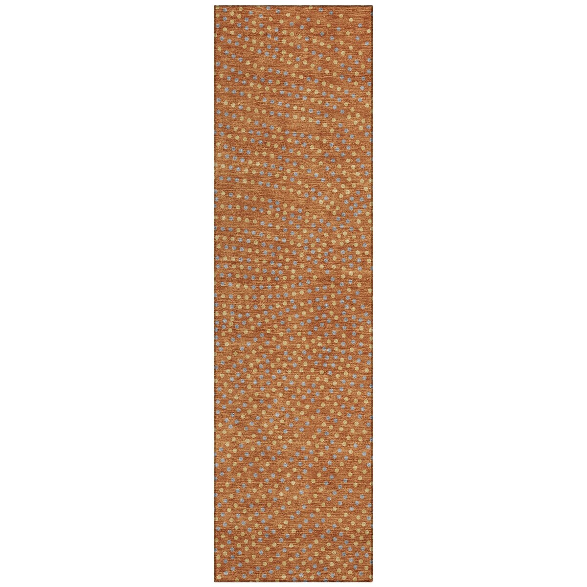 Machine Washable Indoor/ Outdoor Modern Dotty Chantille Rug