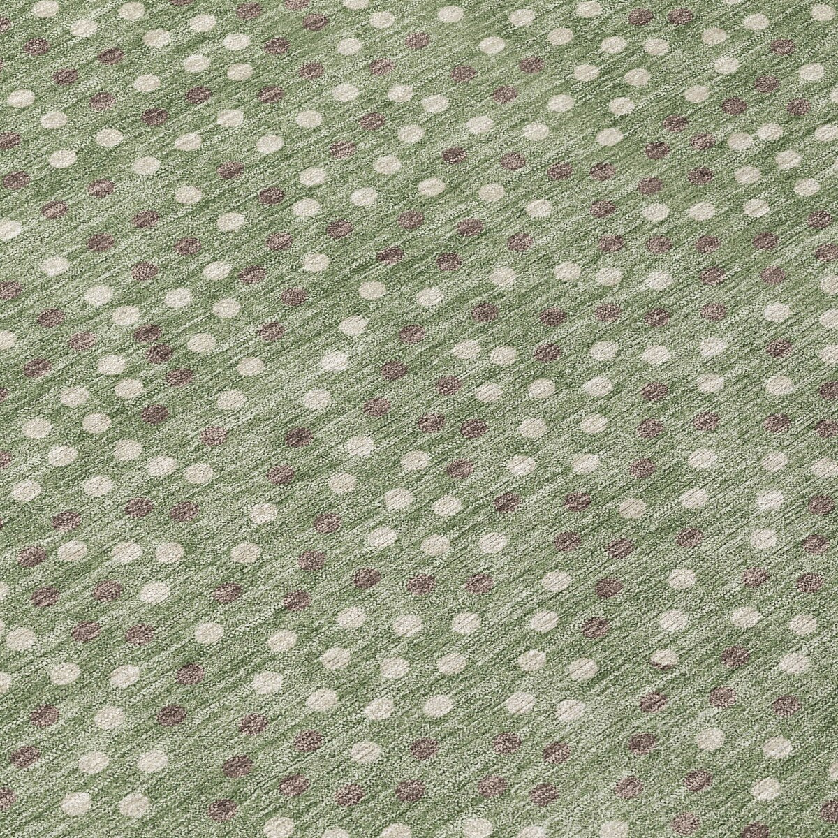 Machine Washable Indoor/ Outdoor Modern Dotty Chantille Rug