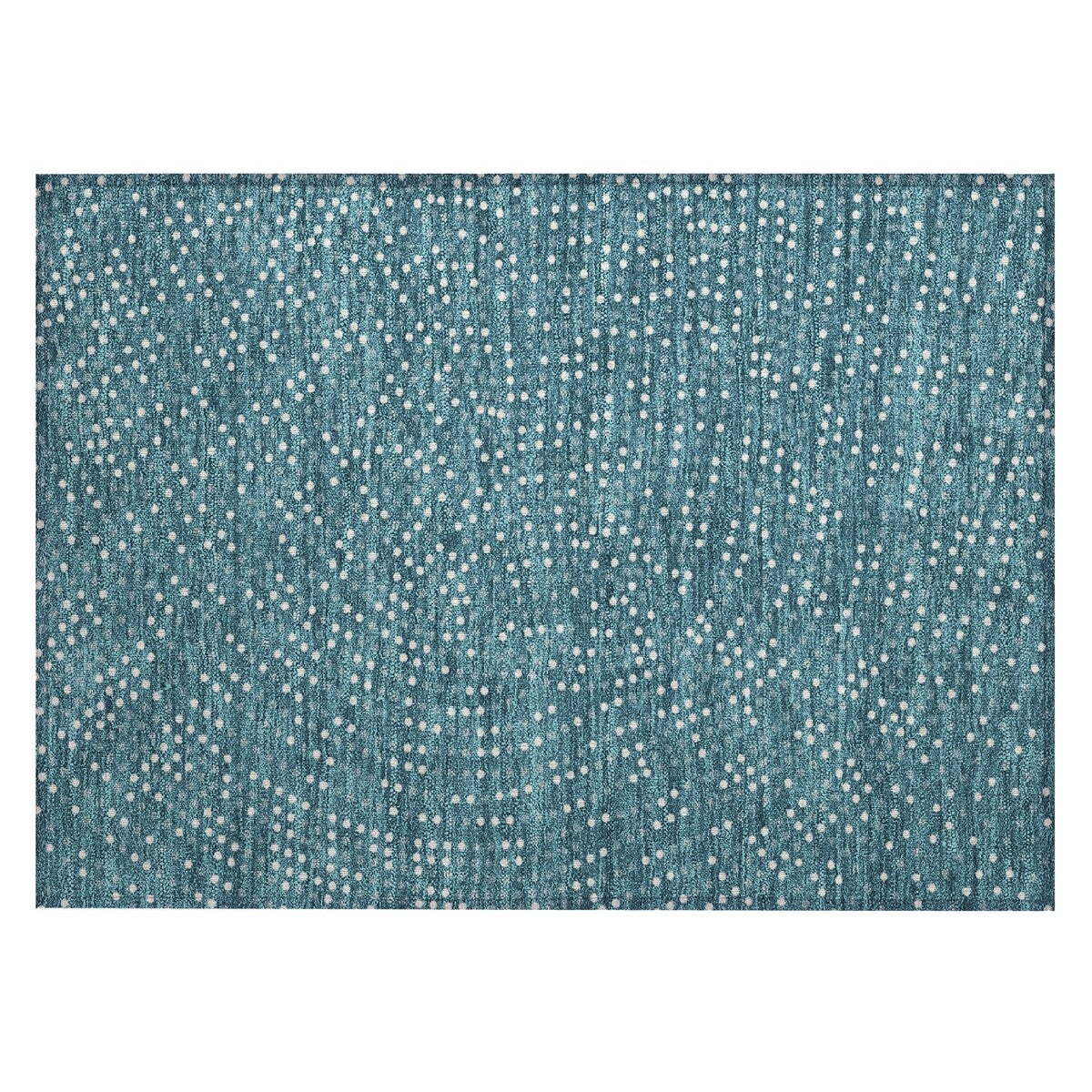 Machine Washable Indoor/ Outdoor Modern Dotty Chantille Rug