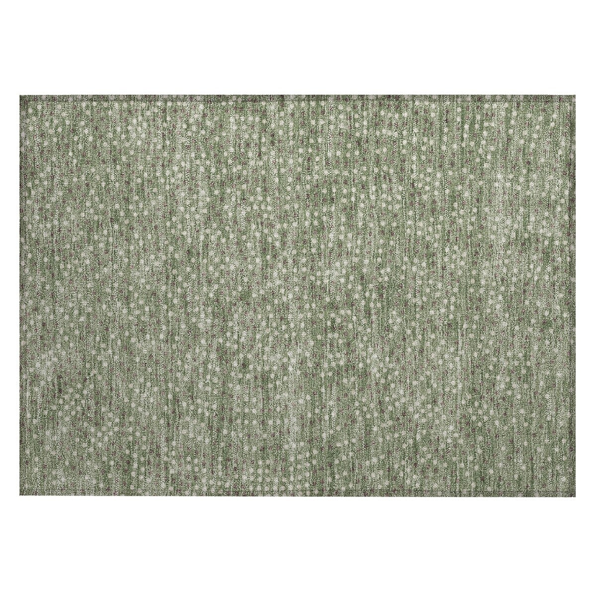 Machine Washable Indoor/ Outdoor Modern Dotty Chantille Rug