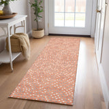 Machine Washable Indoor/ Outdoor Modern Dotty Chantille Rug