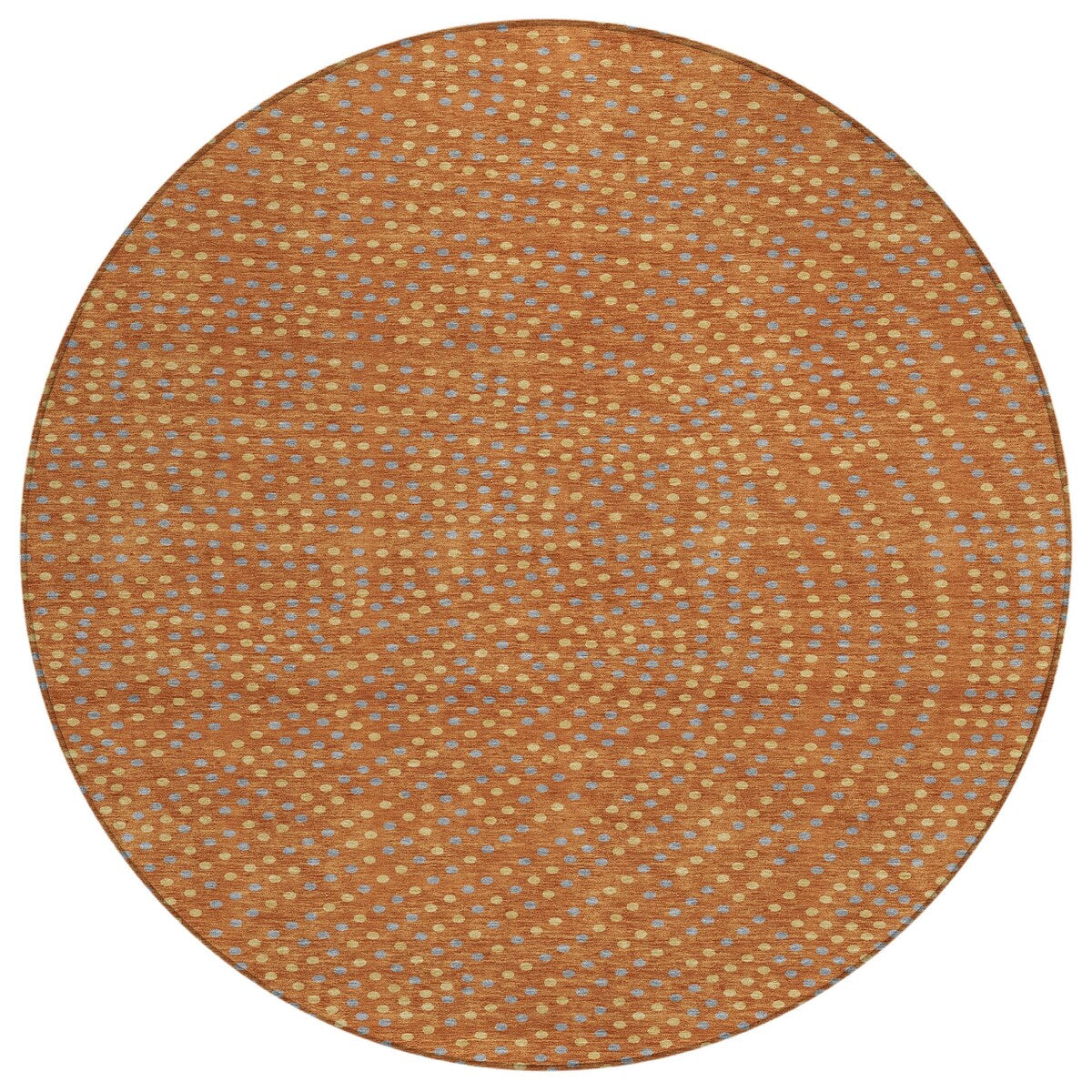 Machine Washable Indoor/ Outdoor Modern Dotty Chantille Rug
