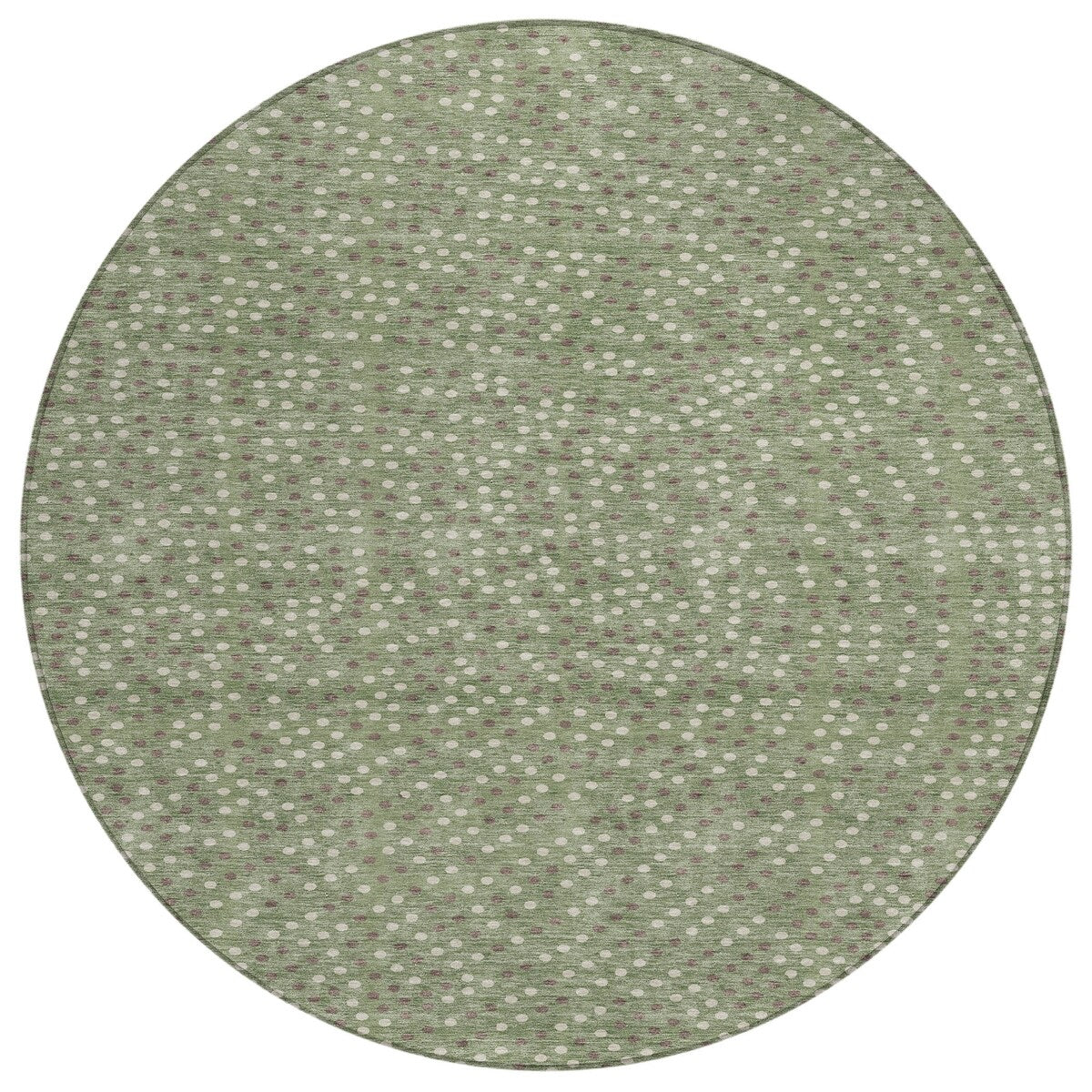 Machine Washable Indoor/ Outdoor Modern Dotty Chantille Rug